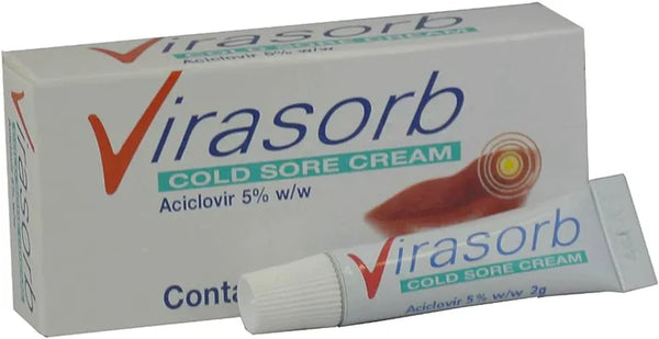VIRASORB ACICLOVIR 5% W/W COLD SORE CREAM 2G