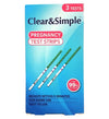 CLEAR & SIMPLE PREGNANCY TEST STRIPS 3PK