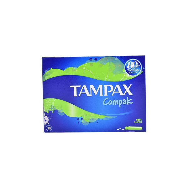 TAMPAX COMPAK SUPER TAMPONS - 18S