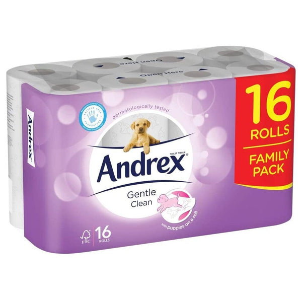 ANDREX FAMILY SOFT TOILET ROLL - 16 ROLLS