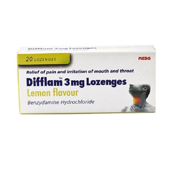 Difflam 3mg Lozenges Lemon - 20s