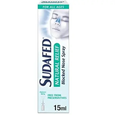Sudafed Natural Relief Blocked Spray - 15ml