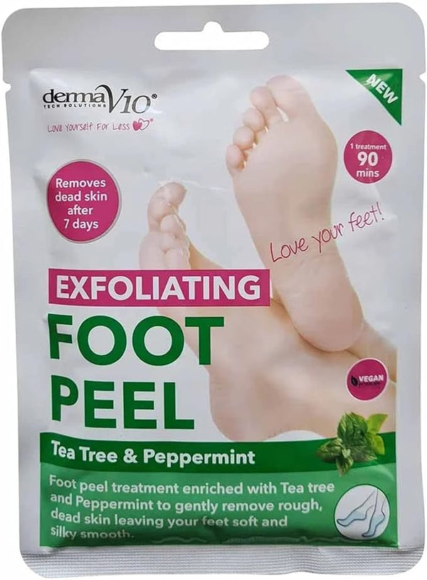 Derma V10 Exfoliating Foot Peel - 1 Pair