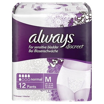 ALWAYS DISCREET PANTS MEDIUM - 12s