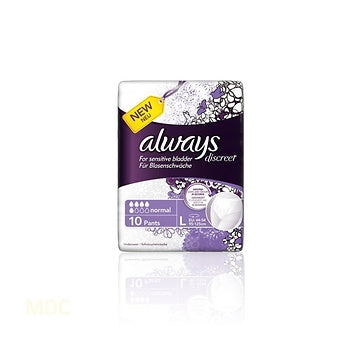 ALWAYS DISCREET PANTS LARGE - 10s