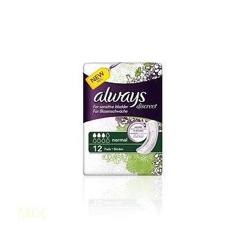 ALWAYS DISCREET PADS NORMAL - 12s