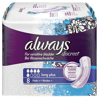 ALWAYS DISCREET PADS LONG PLUS - 8s