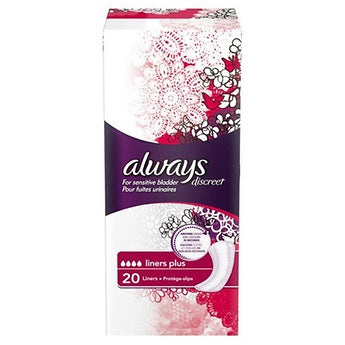 ALWAYS DISCREET LINERS PLUS - 20s