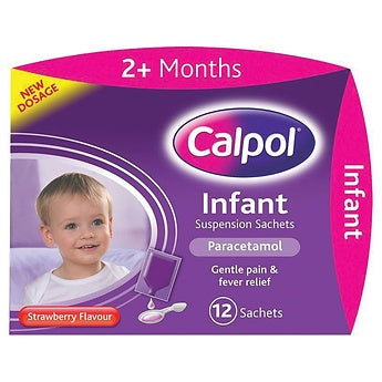 Calpol Infant Sugar Free Suspension Sachets - 5ml x 12