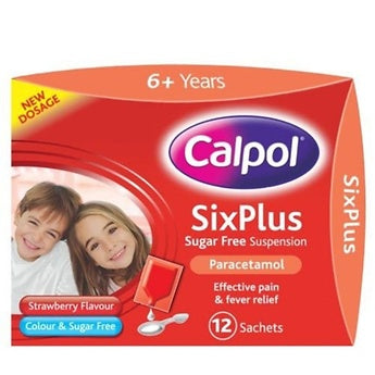 Calpol Six Plus Sachets S/Free - 12s