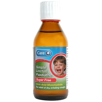 Care Simple Linctus Paediatric Suger Free - 200ml