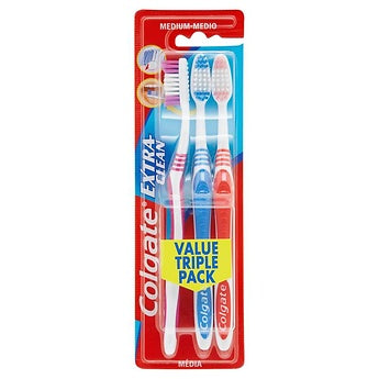 Colgate Toothbrush Extra Clean Medium - 3 Pack