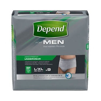 DEPEND COMFORT PROTECT MALE XLGE - 9S