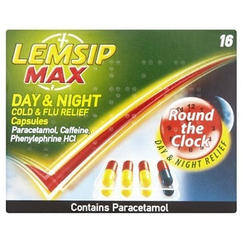 Lemsip Max Cold & Flu Day & Night Caps - 16s