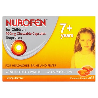 Nurofen Children Softchews Caps Orange - 12s