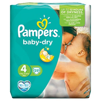 PAMPERS BABY DRY MAXI SIZE 4 - 25S