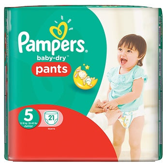 PAMPERS BABY DRY PANTS SIZE 5 - 21S