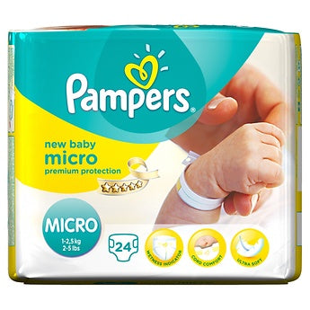 PAMPERS PREMIUM PROT SIZE 0 CARRY PACK - 24