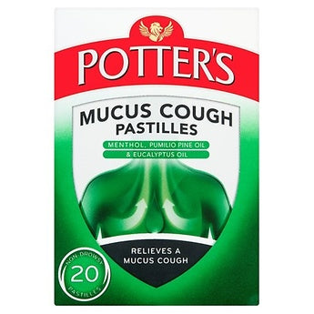 Potters Mucus Cough Pastilles - 20s
