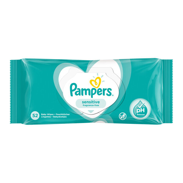 PAMPERS SENSITIVE WIPES - 52S