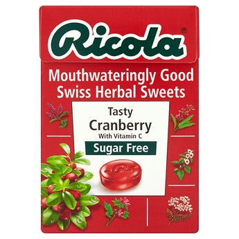 Ricola Cranberry Sugar Free Box - 45g