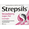 Strepsils Strawberry Sugar Free - 36s