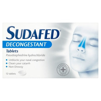 Sudafed Decongestant Tab Non Drowsy - 12s