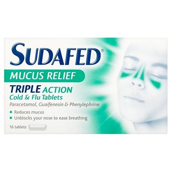 Sudafed Mucus Relief Tab - 16s