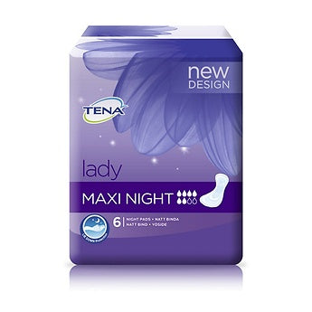 TENA LADY DISCREET MAXI PADS - 6S