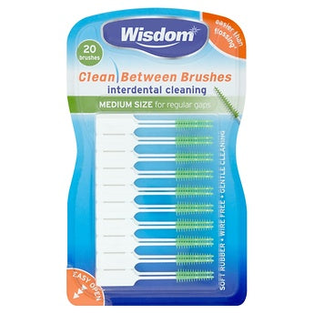 Wisdom Clean Between Brushes Med Green - 20s