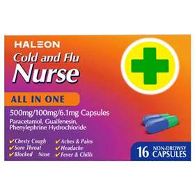 Nurse Cold & Flu All In One Caps - 16s