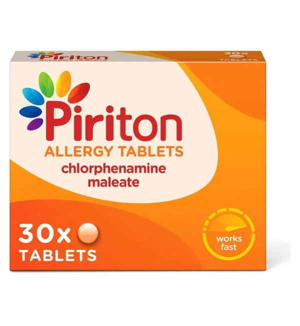 Piriton Allergy Tab 4mg - 30 Tablets