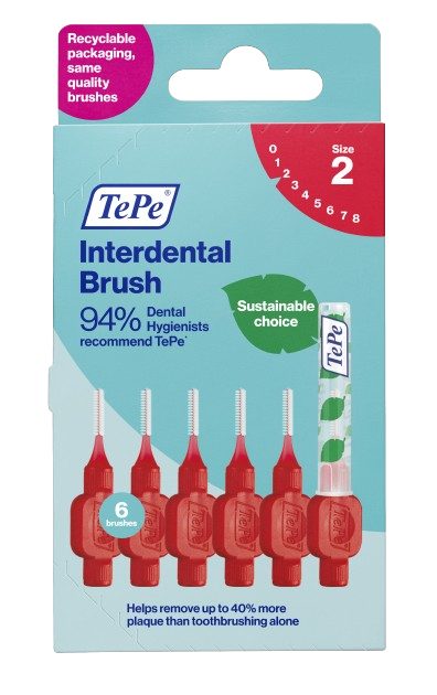 Tepe Interdental Brush 0.5(2) Red - 6 Packs