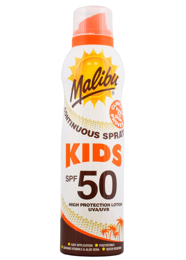 Malibu Sun Care SPF 50 Kids Lotion Spray - 175ml
