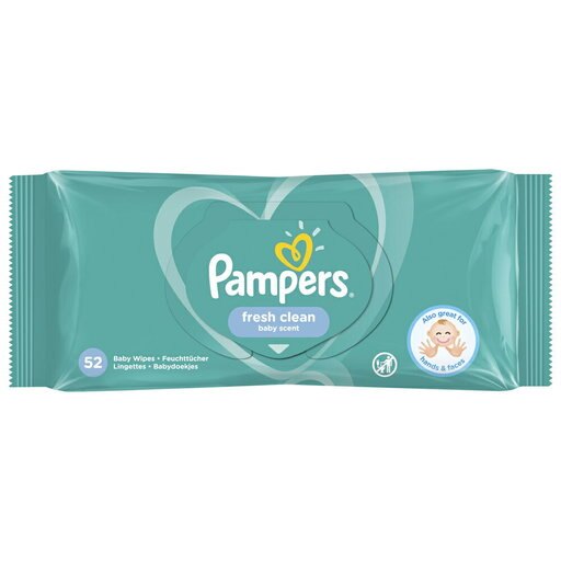 PAMPERS FRESH CLEAN WIPES - 52