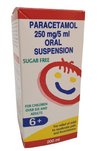 Paracetamol Suspension Sugar Free 250mg/5ml - 200ml