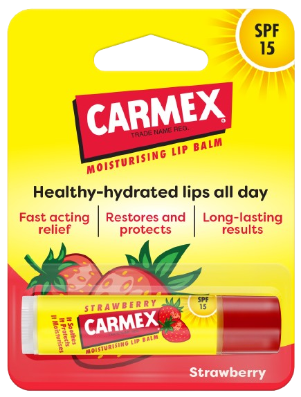 Carmex Strawberry Lip Balm Stick SPF30 - 4.25g
