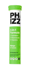 Phizz 3 in 1 Hydrate Effervescent Mango- 20 Tabs