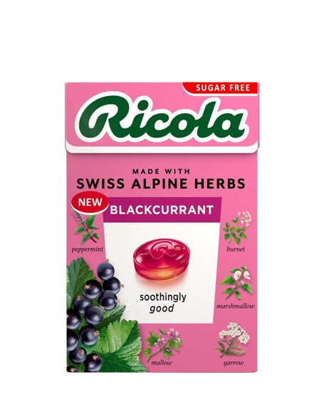 Ricola Blackcurrant Sugar Free Box - 45g