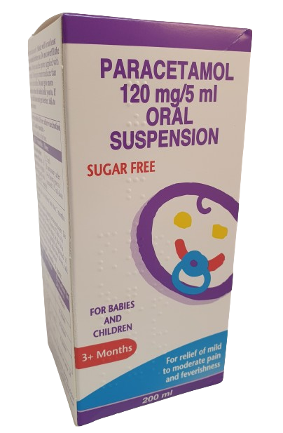 Paracetamol Suspension 120mg/5ml - 200ml