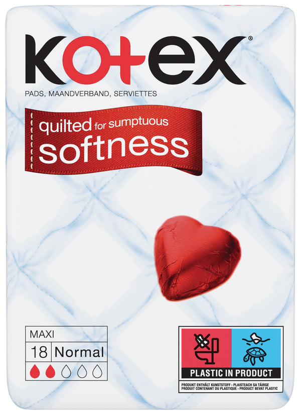 KOTEX MAXI TOWELS NORMAL - 18 Pack
