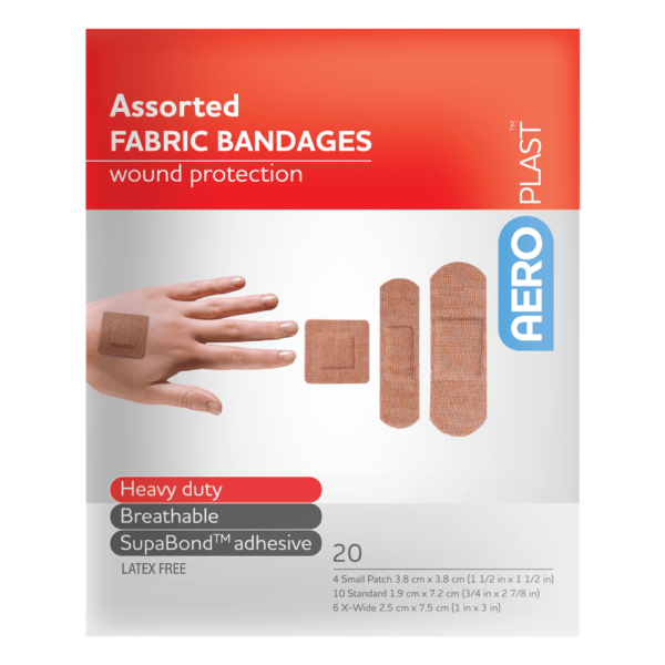 AERO FABRIC ASSORTED PLASTER - 20 PACKS